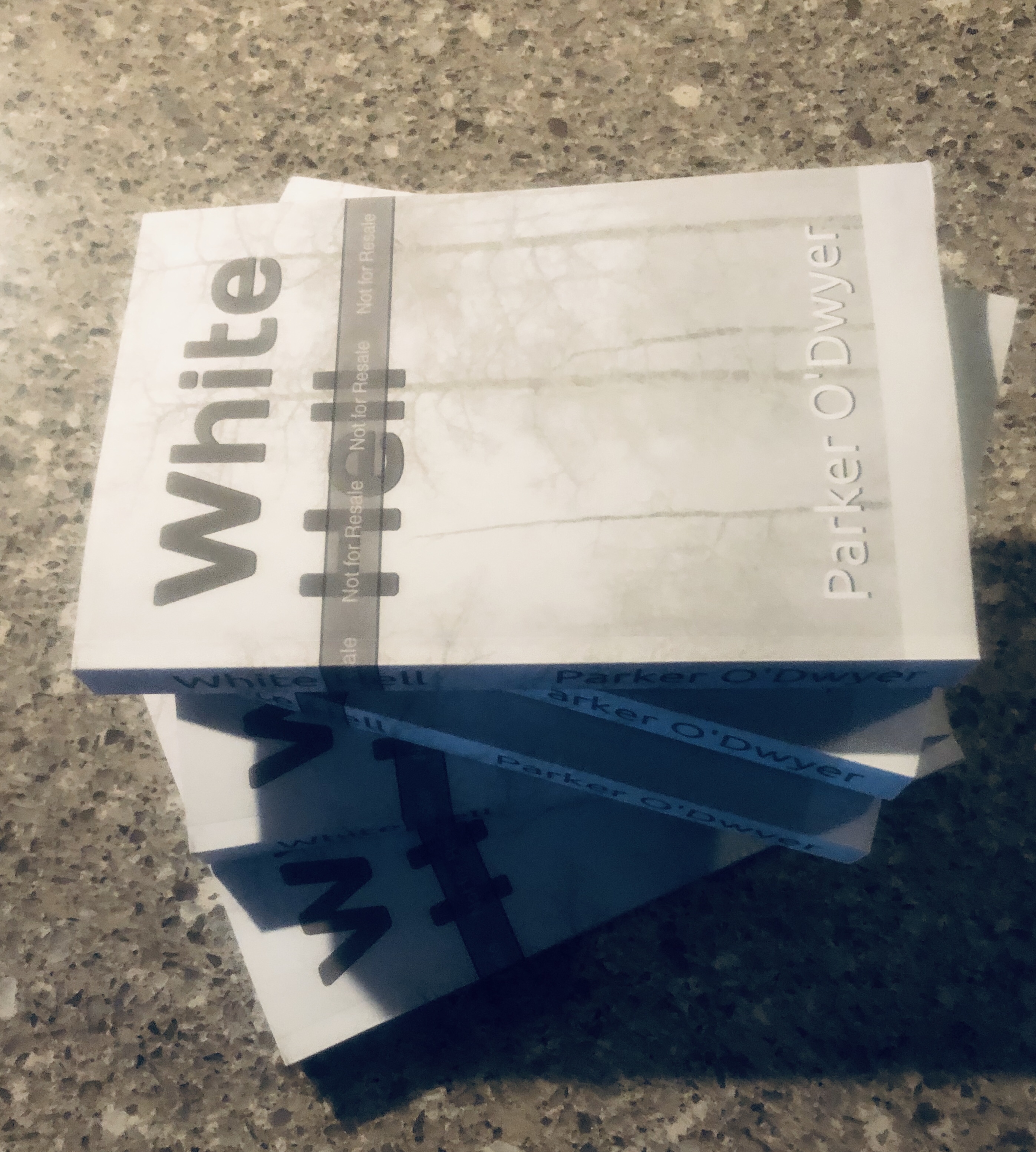 So excited to hold the first copies in my hand.